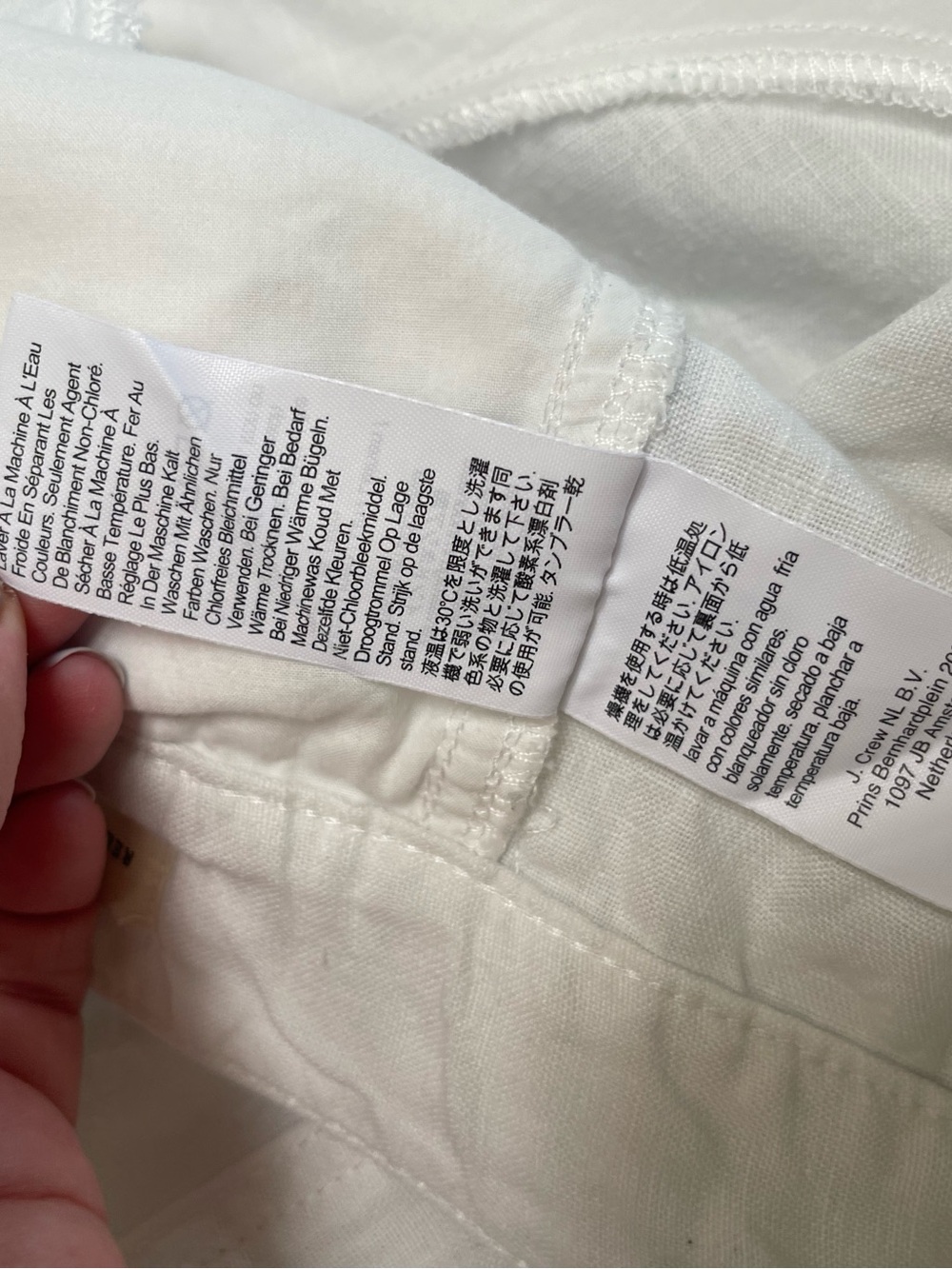 Madewell The Zoe Relaxed Wide Pant in 100% Linen Size 14 in Salt White - Picture 9 of 12